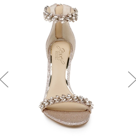 Jewel Badgley Mischka Mayra Heel - Gold Glitter - Picture 9 of 12